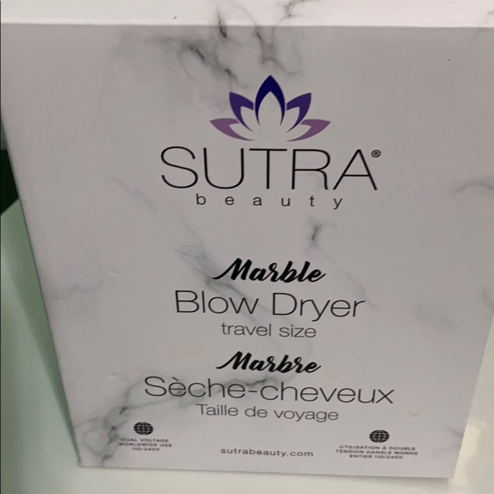 New sutra beauty marble blow dryer travel size